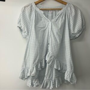 Piyama | Women's Light Blue Ruffled Pajama Set XS